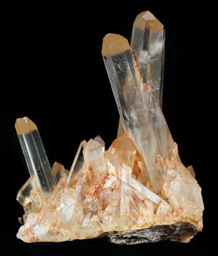 Tangerine Quartz Crystal Cluster - Madagascar #58843